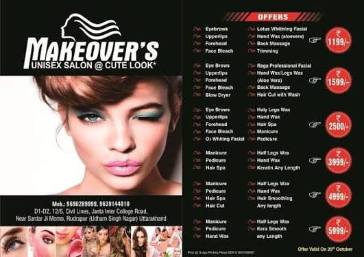 Makeovers Unisex Salon and Cute Look